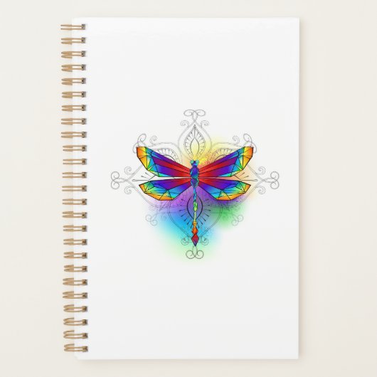 Regenboog Vlakke Libel Planner (Voorkant)