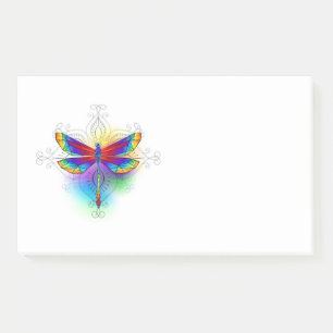 Regenboog Vlakke Libel Post-it® Notes