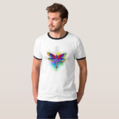 Regenboog Vlakke Libel T-shirt (Voorkant volledig)