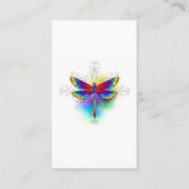 Regenboog Vlakke Libel Visitekaartje (Voorkant)
