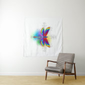 Regenboog Vlakke Libel Wandkleed (In Situ (horizontaal))