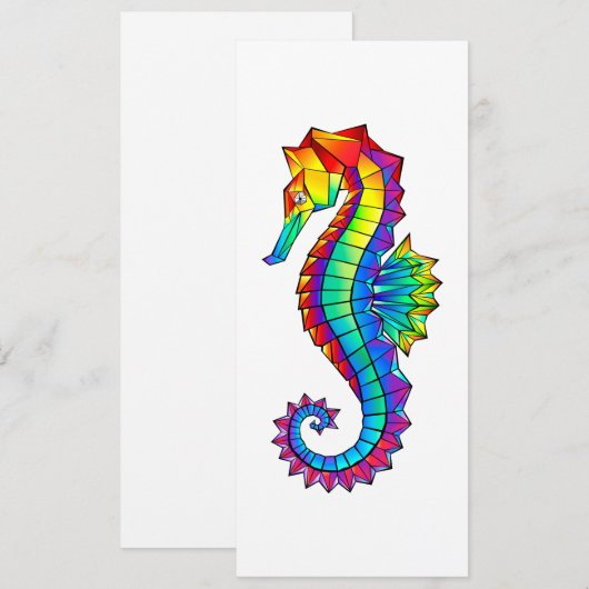Regenboog Vlakke Zeepaard Advieskaart (Voorkant / Achterkant)