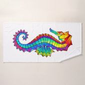 Regenboog Vlakke Zeepaard Badhanddoek (Badhanddoek)