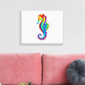 Regenboog Vlakke Zeepaard Canvas Afdruk (Insitu (Woonkamer))