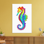 Regenboog Vlakke Zeepaard Canvas Afdruk (Insitu (Woonkamer))