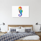 Regenboog Vlakke Zeepaard Canvas Afdruk (Insitu (Slaapkamer))