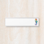 Regenboog Vlakke Zeepaard Deurbordje (Voorkant)