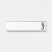 Regenboog Vlakke Zeepaard Deurbordje (Voorkant)