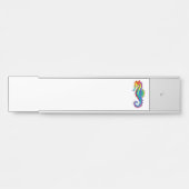 Regenboog Vlakke Zeepaard Deurbordje (Voorkant)