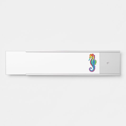 Regenboog Vlakke Zeepaard Deurbordje (Voorkant)