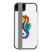 Regenboog Vlakke Zeepaard Incipio iPhone Portemonnee Hoesje (Agenda Achterkant)