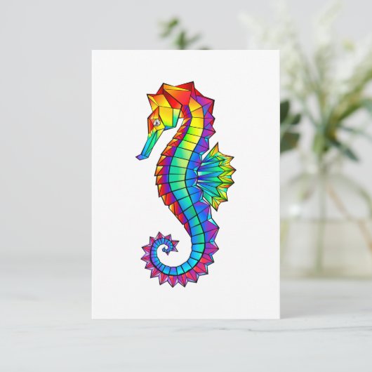 Regenboog Vlakke Zeepaard Kaart (Staand voorkant)