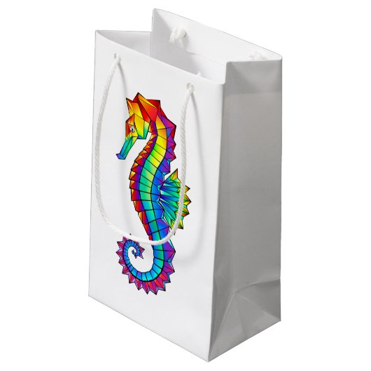 Regenboog Vlakke Zeepaard Klein Cadeauzakje (Achterkant Gekanteld)