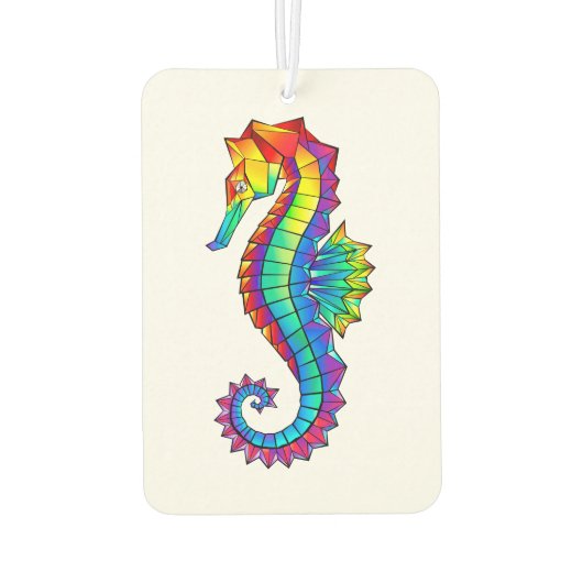 Regenboog Vlakke Zeepaard Luchtverfrisser (Achterkant)