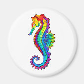 Regenboog Vlakke Zeepaard Magneet (Voorkant)