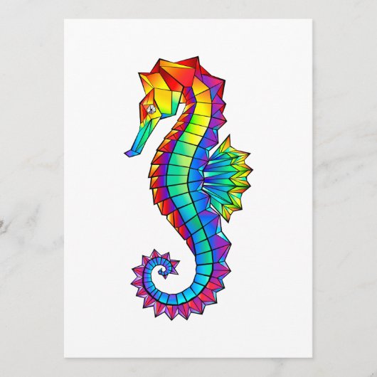 Regenboog Vlakke Zeepaard Menu (Voorkant)