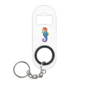 Regenboog Vlakke Zeepaard Mini Flessenopener (Voorkant)