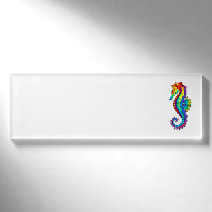Regenboog Vlakke Zeepaard Naambadge