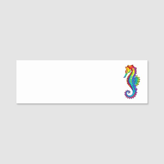 Regenboog Vlakke Zeepaard Naamplaatje (Voorkant)