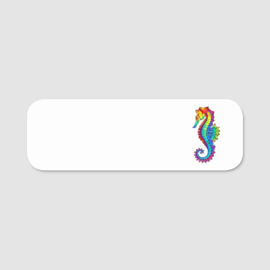 Regenboog Vlakke Zeepaard Naamplaatje (Voorkant)