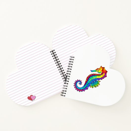 Regenboog Vlakke Zeepaard Notitieboek (Binnen)