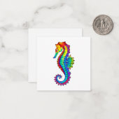 Regenboog Vlakke Zeepaard Notitiekaartje (Voorkant / Achterkant in situ)