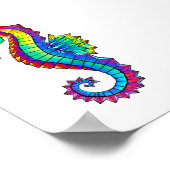 Regenboog Vlakke Zeepaard Poster (Hoek)