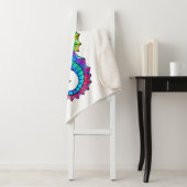 Regenboog Vlakke Zeepaard Sherpa Deken (In situ)