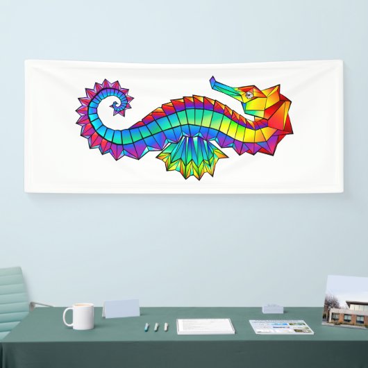 Regenboog Vlakke Zeepaard Spandoek (Beurs)