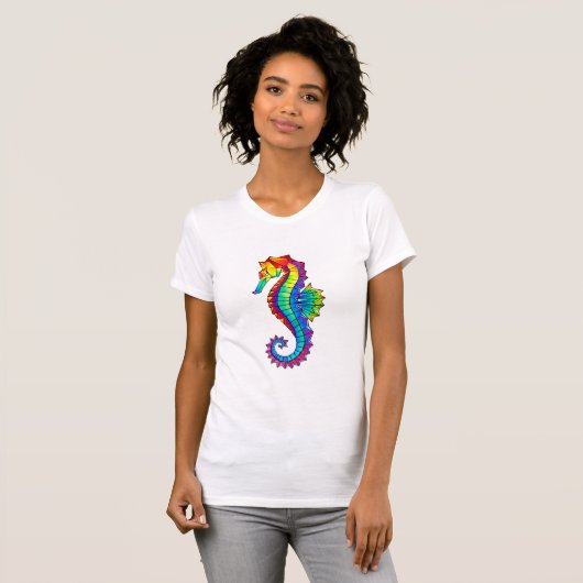Regenboog Vlakke Zeepaard T-shirt (Voorkant volledig)
