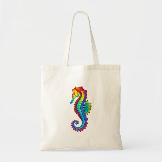 Regenboog Vlakke Zeepaard Tote Bag (Voorkant)