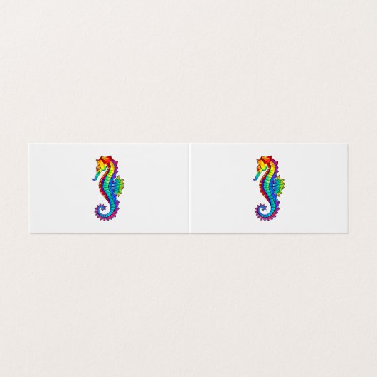Regenboog Vlakke Zeepaard Visitekaartje (Buitenkant ongevouwen)