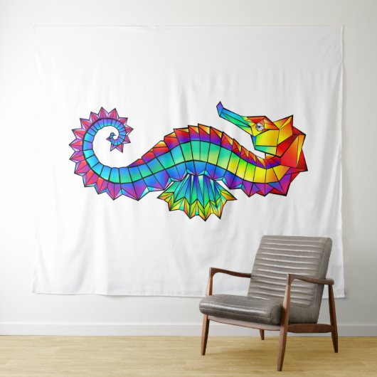 Regenboog Vlakke Zeepaard Wandkleed (In Situ (horizontaal))