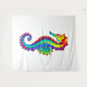 Regenboog Vlakke Zeepaard Wandkleed (Voorkant (horizontaal))