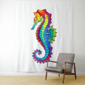 Regenboog Vlakke Zeepaard Wandkleed (In situ)