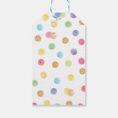 Regenboog Vlek Dank u Label Verjaardagsfeest Cadeaulabel (Achterkant)