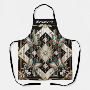 Regenboog Vlinder Art Deco Art Nouveau Schort