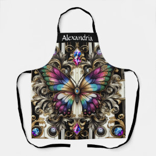 Regenboog Vlinder Art Deco Schort