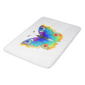 Regenboog vlinder badmat (Gekanteld)