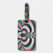 Regenboog Vlinder Bagagelabel (Achterkant verticaal)