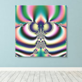 Regenboog Vlinder Canvas Afdruk (Insitu (Houten vloer))