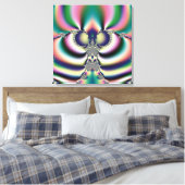 Regenboog Vlinder Canvas Afdruk (Insitu (Slaapkamer))