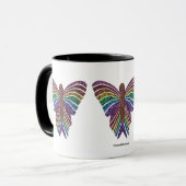 Regenboog Vlinder - Combo Mok (11oz) (Voorkant links)