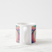 Regenboog Vlinder Espresso Kop (Achterkant)