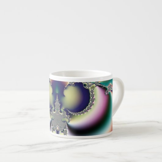Regenboog Vlinder Espresso Kop (Voorkant rechts)