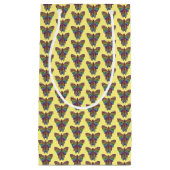 Regenboog Vlinder (geel) - Geschenkzak Klein Cadeauzakje (Voorkant)