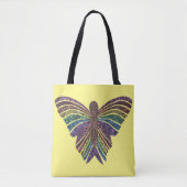 Regenboog Vlinder (geel) - Tote Bag (Voorkant)