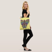 Regenboog Vlinder (geel) - Tote Bag (Op model)