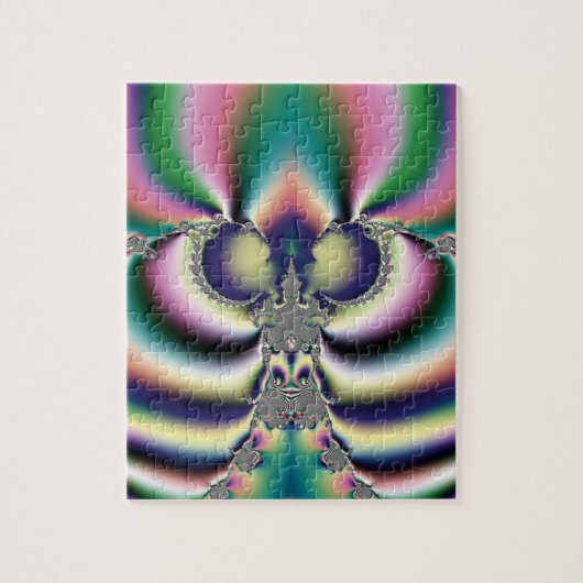 Regenboog Vlinder Legpuzzel (Verticaal)