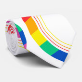 Regenboog Vlinder LGBTQ+ Pride Knop Stropdas (Opgerold)